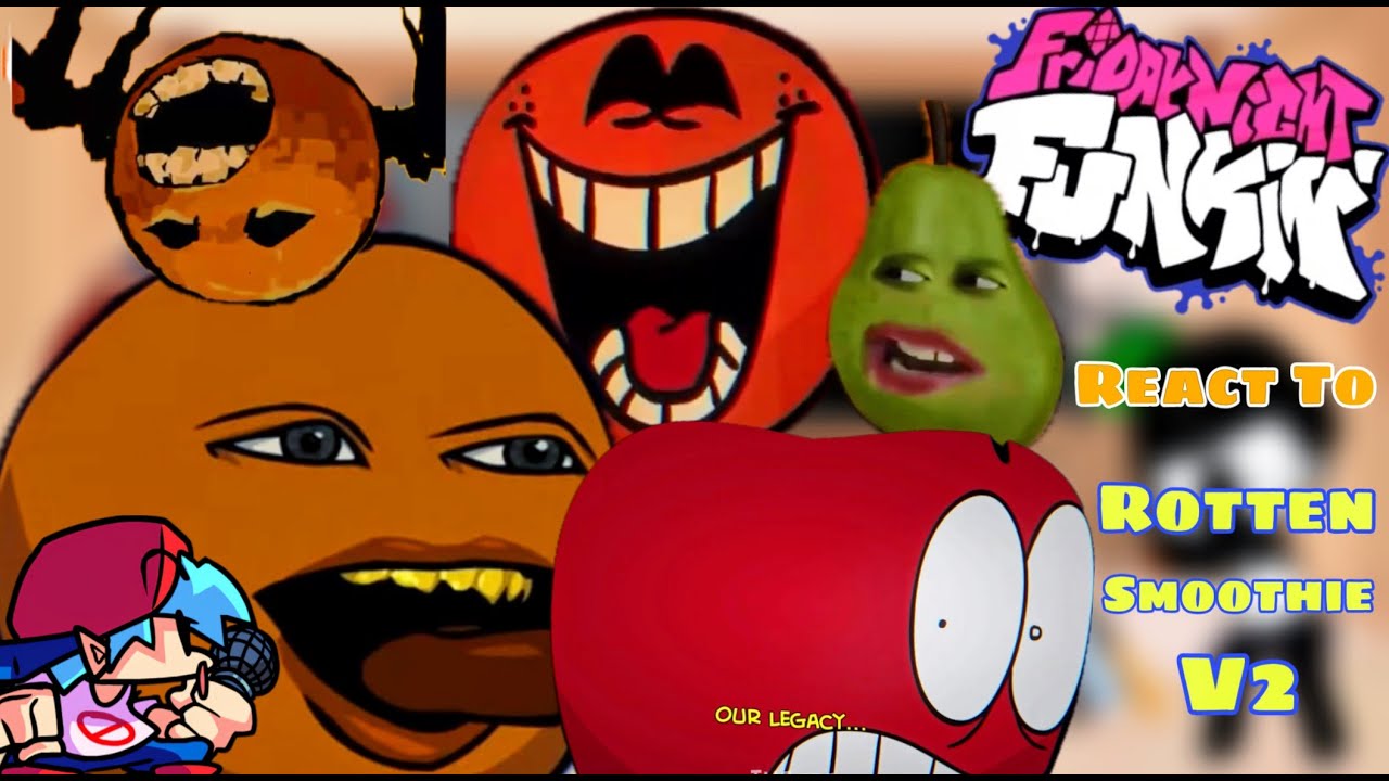 Annoying Orange - The Amazing Grace Act 2 || Fnf Amazing Reaction To Rotten Smoothie V2 (Horror)