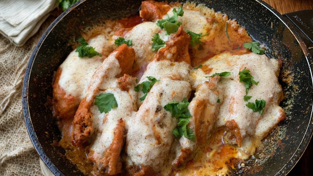 10-Minute Dubai Viral IFFA Chicken | Creamy & Juicy Chicken Wings 