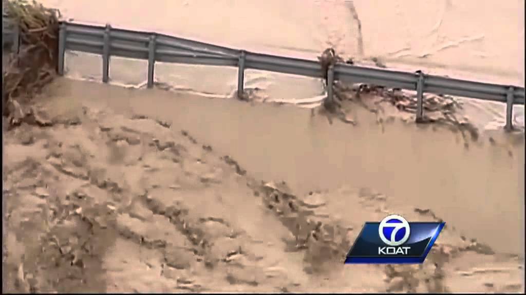 Bridge washed away in Rio Rancho