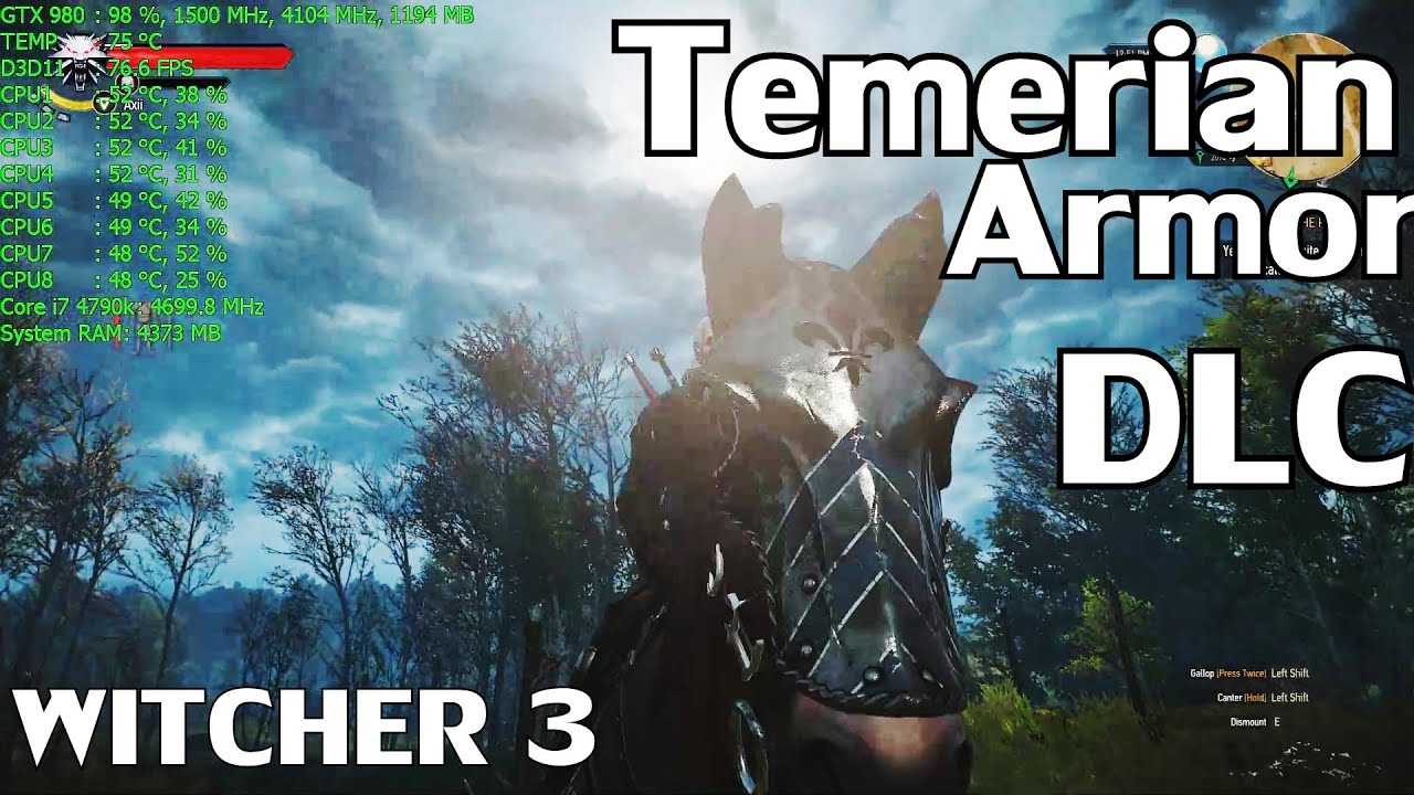Witcher 3 PC【DLC - Temerian Armor Set】GTX 980 & i7 4790k
