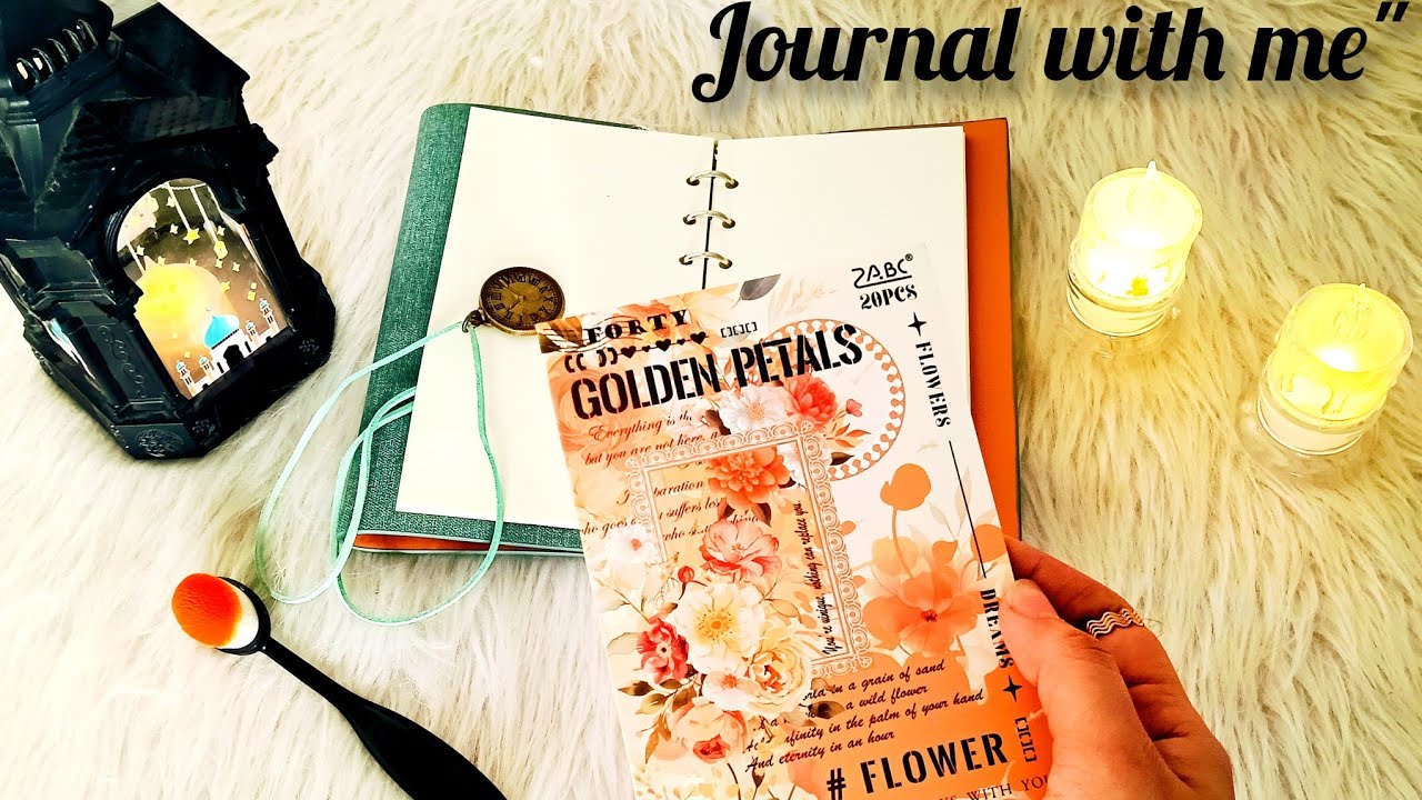 Journal With Me | Floral Aesthetic ASMR | No Talking 🌸✨