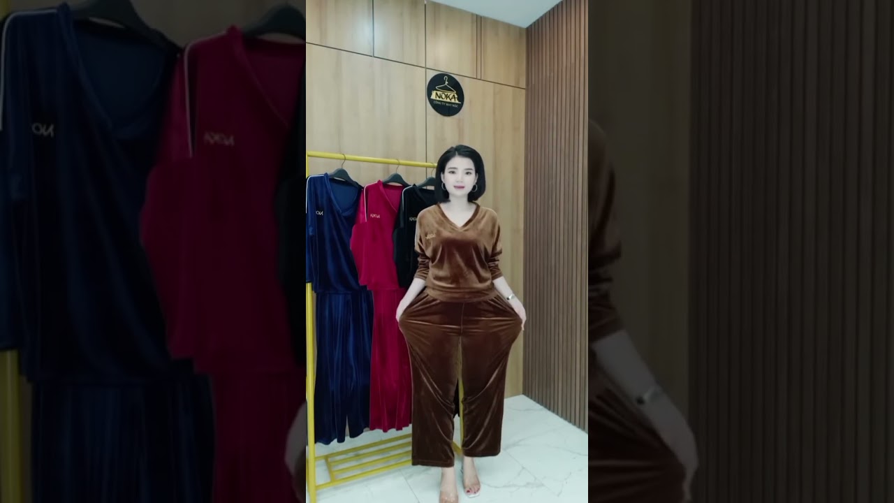 B336 bộ nhung tuyết loại 1, mặc lên là thấy sang liền | GỌI 0868662126 #B336 #bonhung  #thoitrang