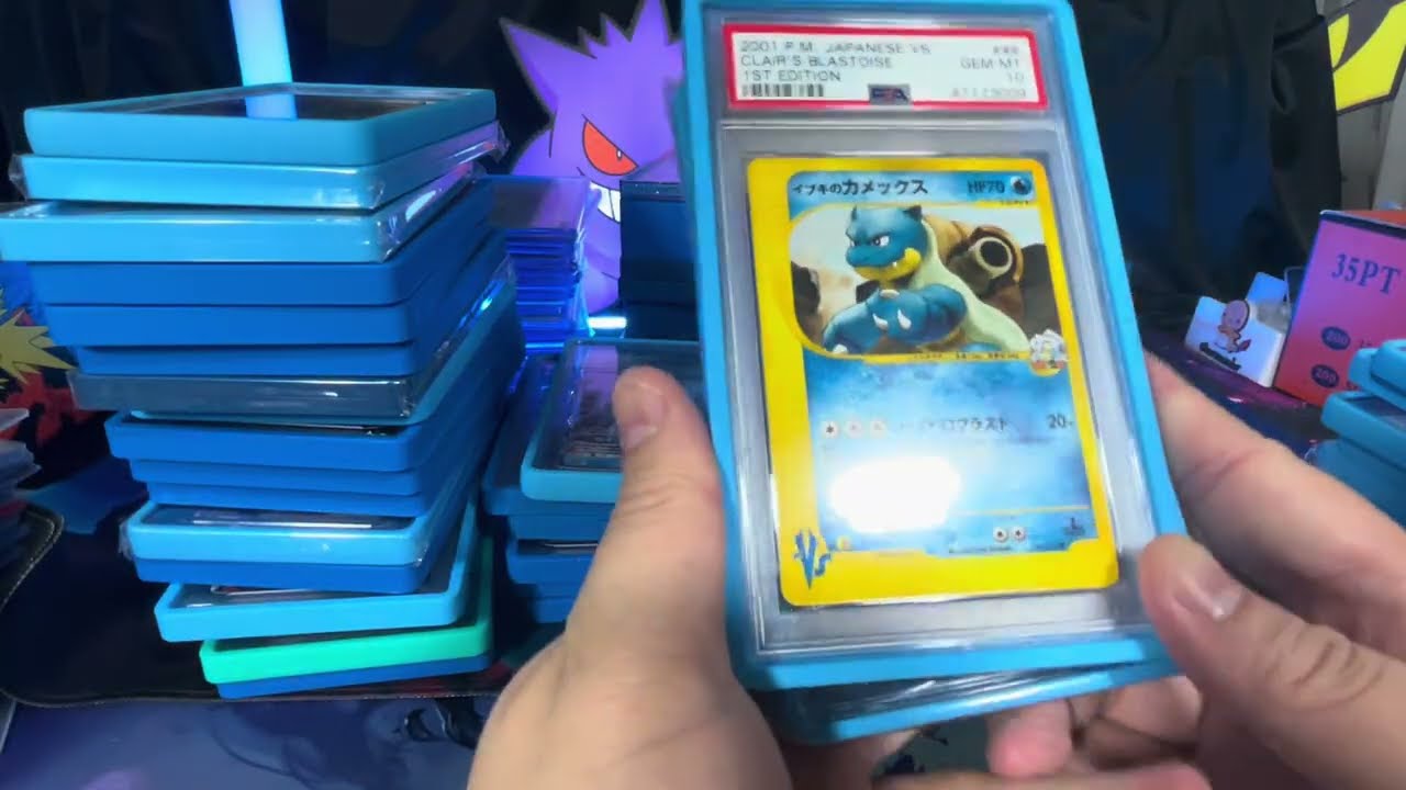 Лучшая коллекция градуированных карточек покемонов BLASTOISE!