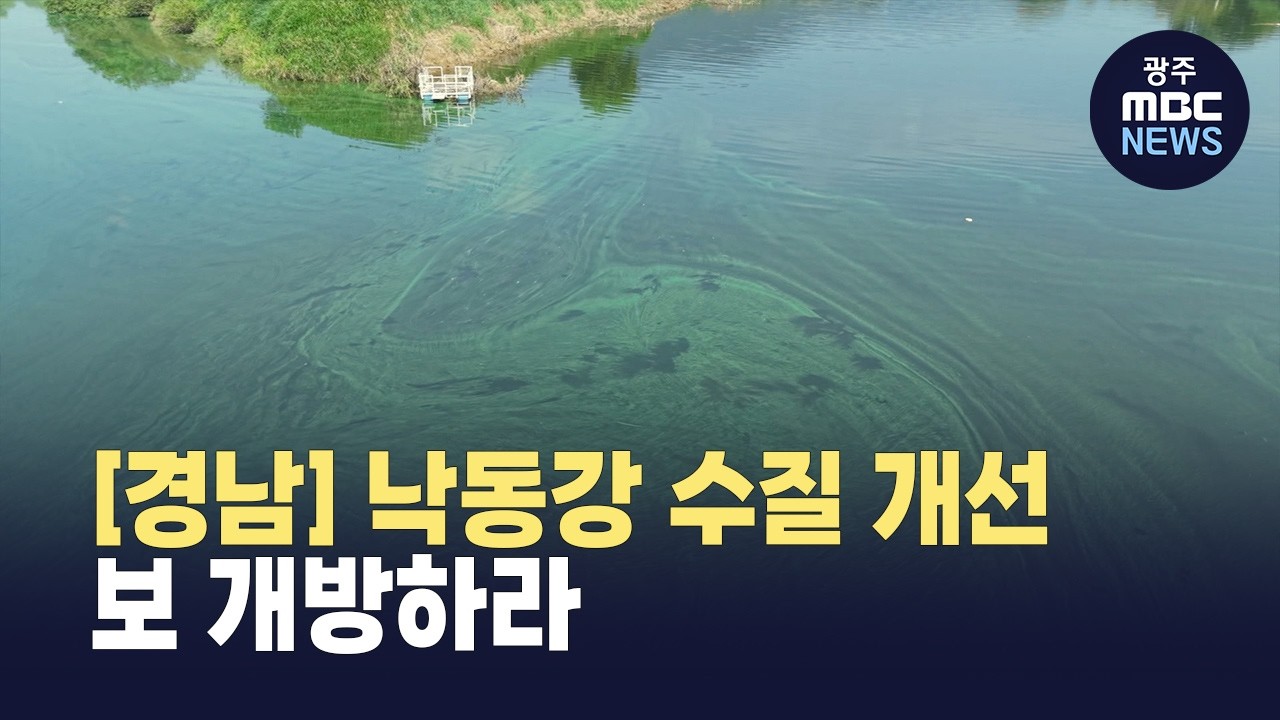 [경남] 낙동강 수질 개선...보 개방하라(뉴스투데이 2026.03.05 광주MBC)