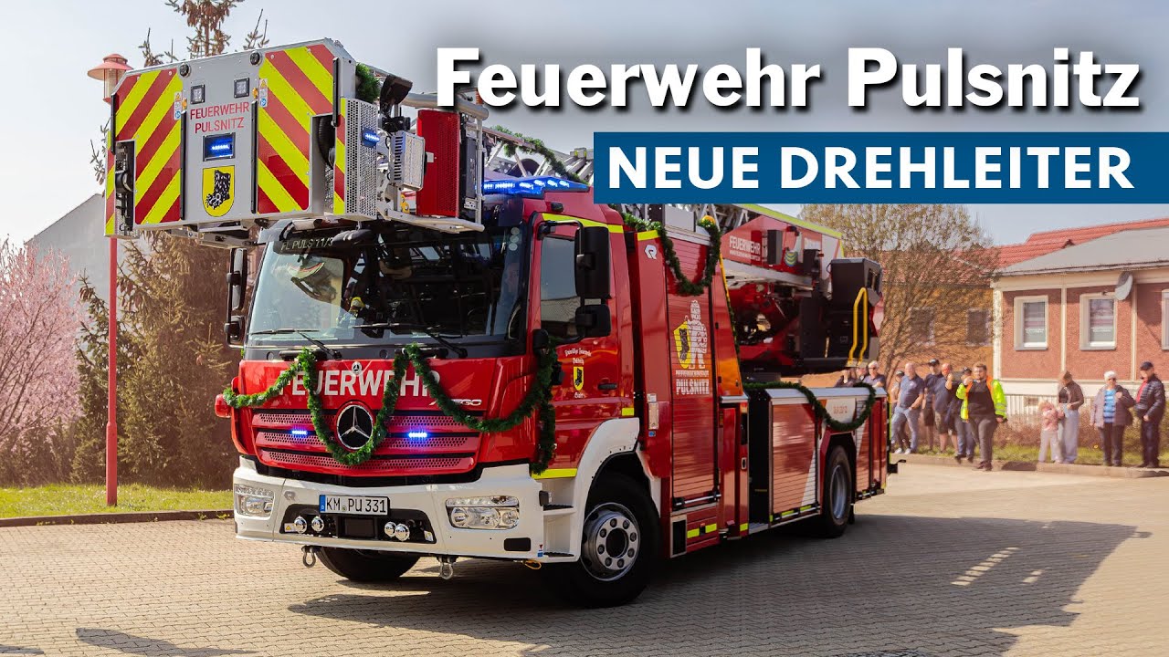 Drehleiter-Indienststellung bei der Feuerwehr Pulsnitz 🚒