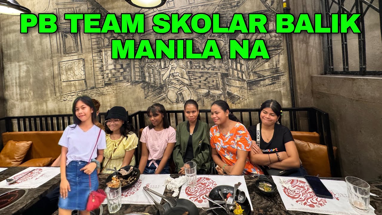 PB TEAM SKOLAR BALIK MANILA NA, TAPOS NA ANG BAKASYON