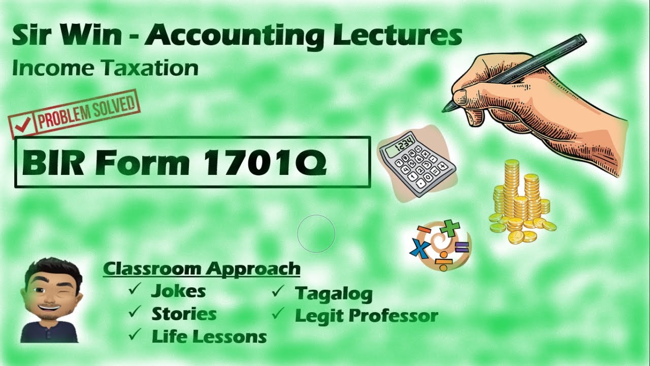 BIR Form 1701Q. Individual with Business. [Income Taxation]