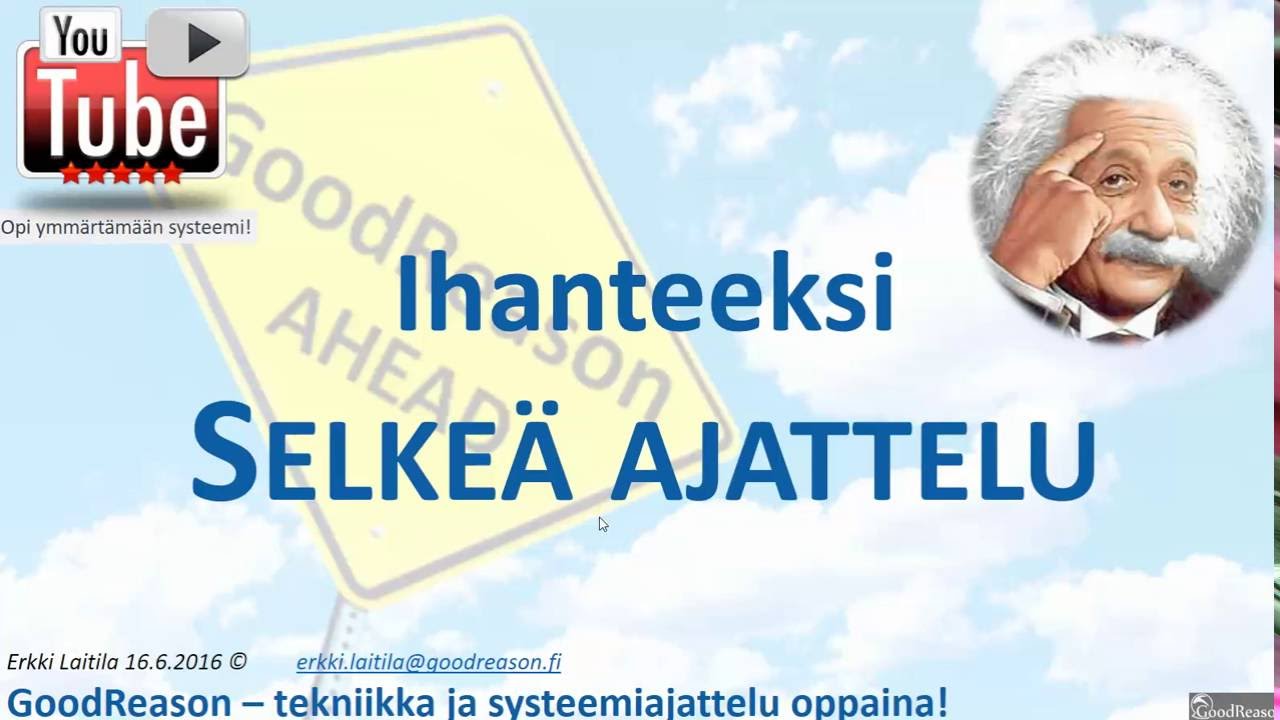 Ihanteeksi selke&auml; ajattelu: Kognitiivinen menetelm&auml;