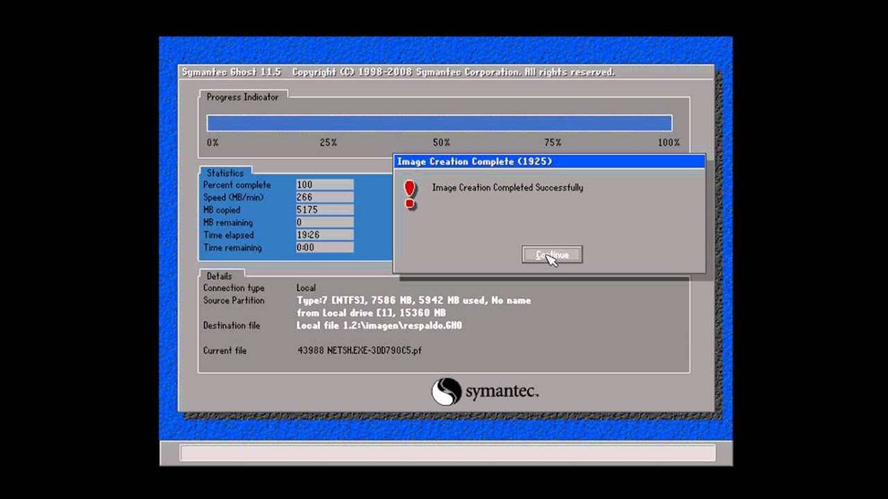 crear imagen con Norton Ghost (hiren's boot cd v9.8) español