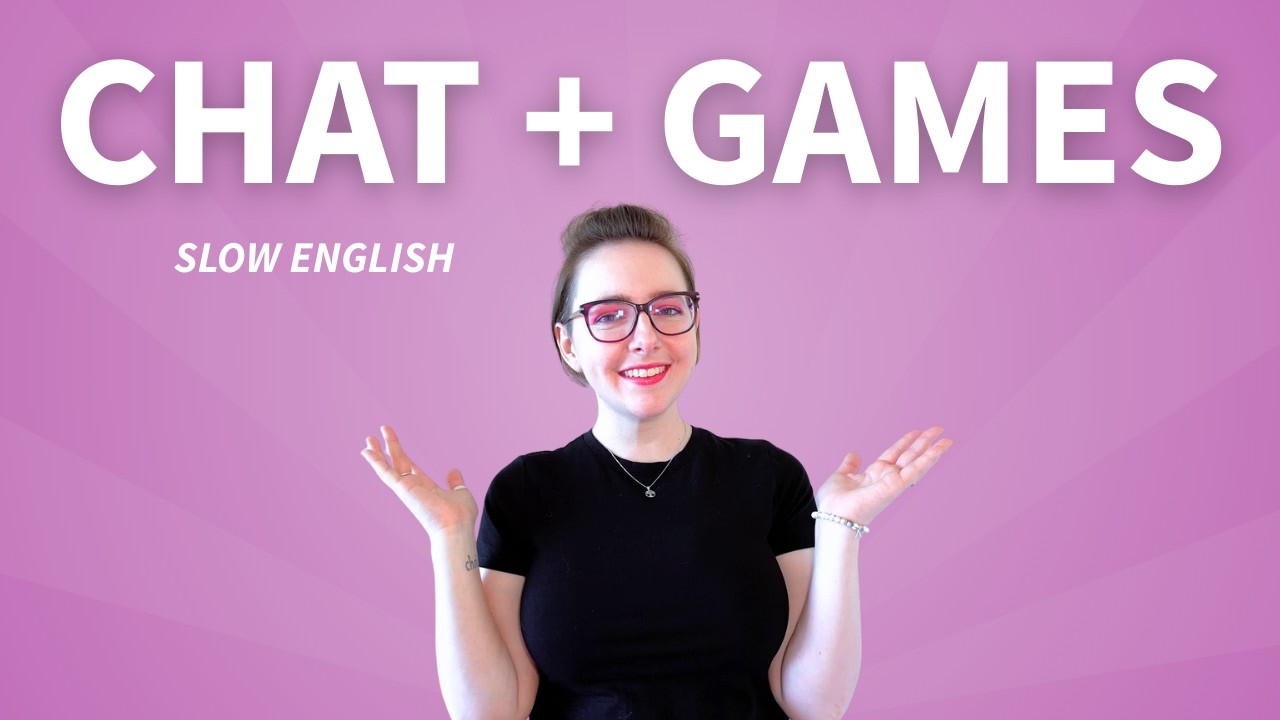 60 minute chat + games with an English teacher