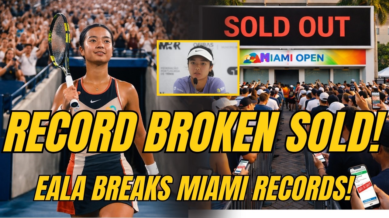 WTA in Panic 🚨 Miami Open Tickets SOLD OUT as Alex Eala Hits World No. 29! 🇵🇭🎟️