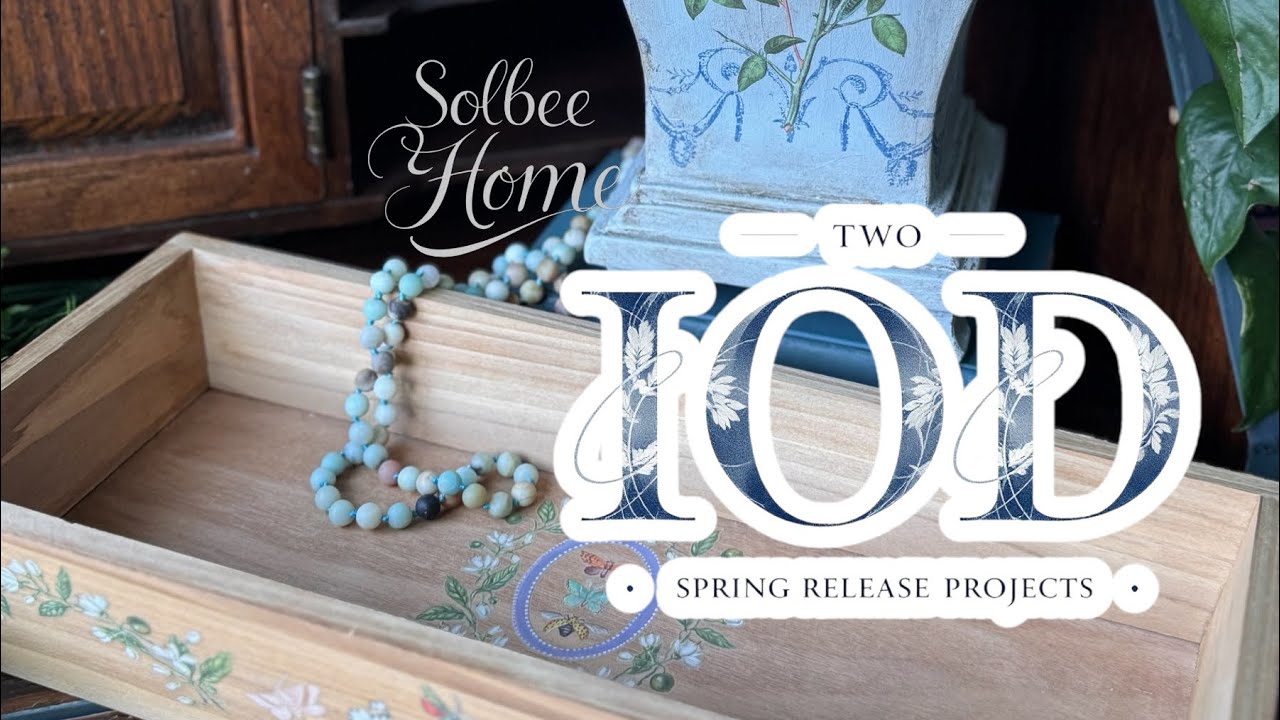IOD Spring Release Upcycles with Transfers, Stamps, and Paint #diy #upcycle #iod 