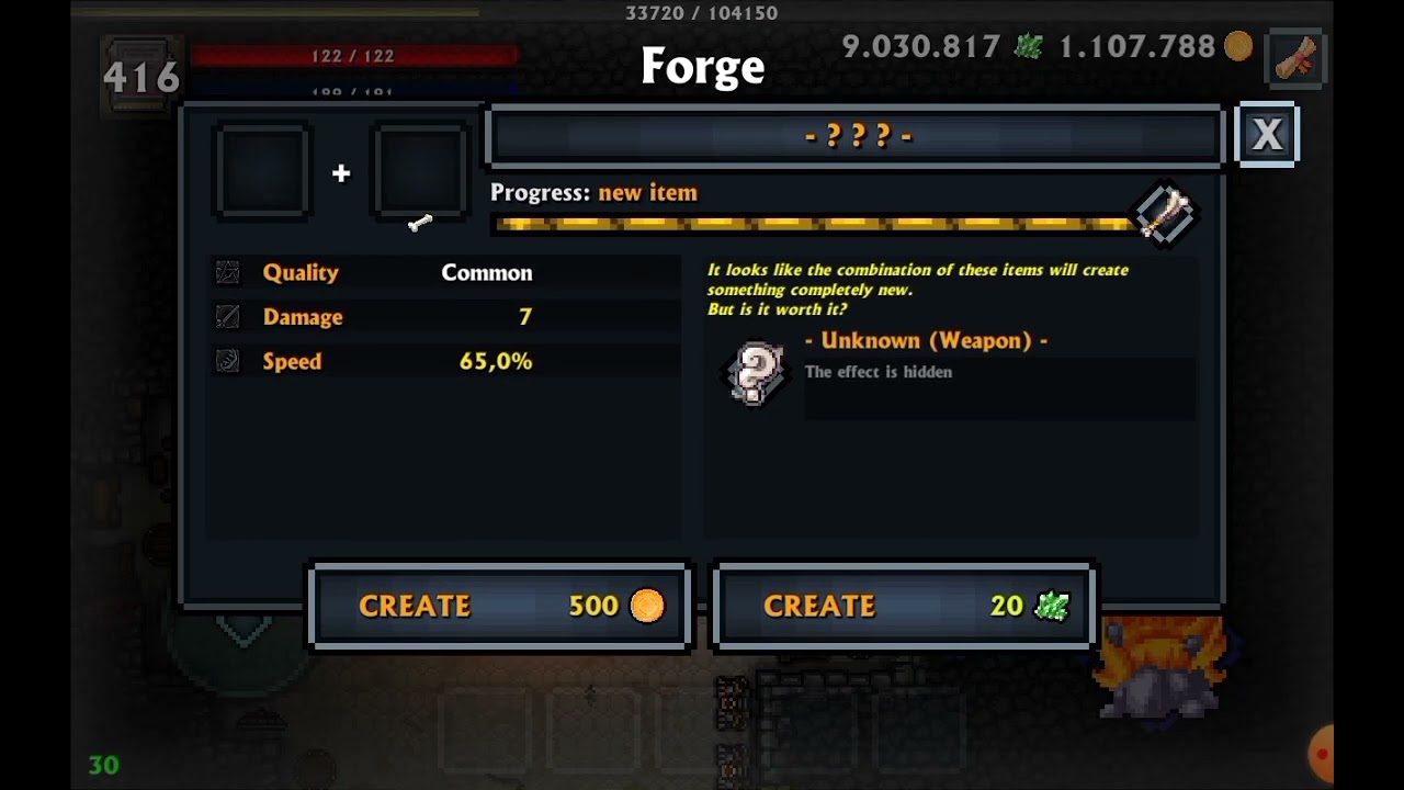 [Pocket rogue]Secret craft item part1