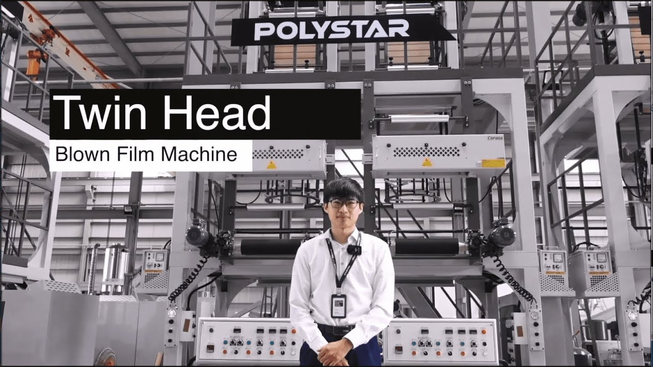 Twin head Blown Film Machine for HDPE LDPE | Duo-X from POLYSTAR