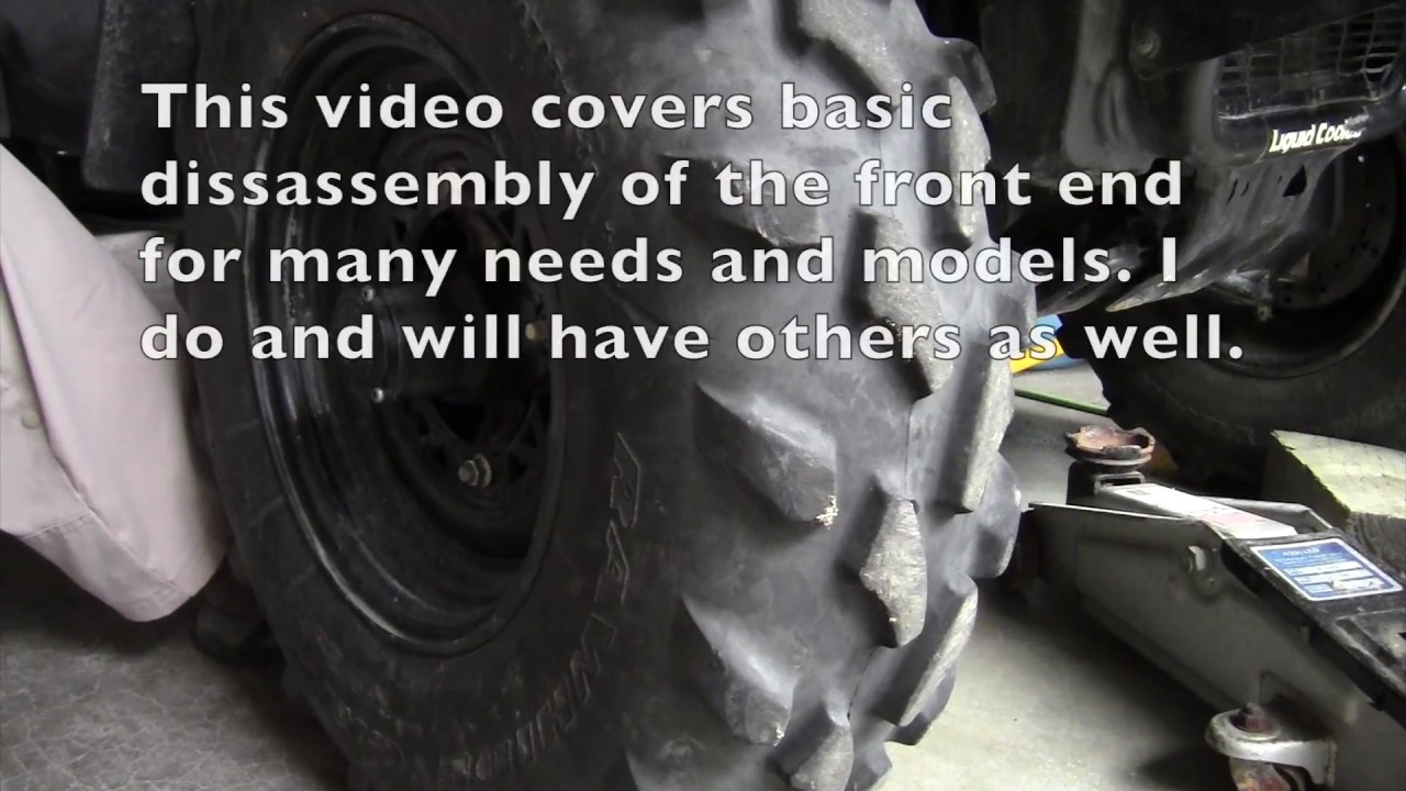 Polaris Sportsman Front Hub Disassembly and Rear Seal Removal.