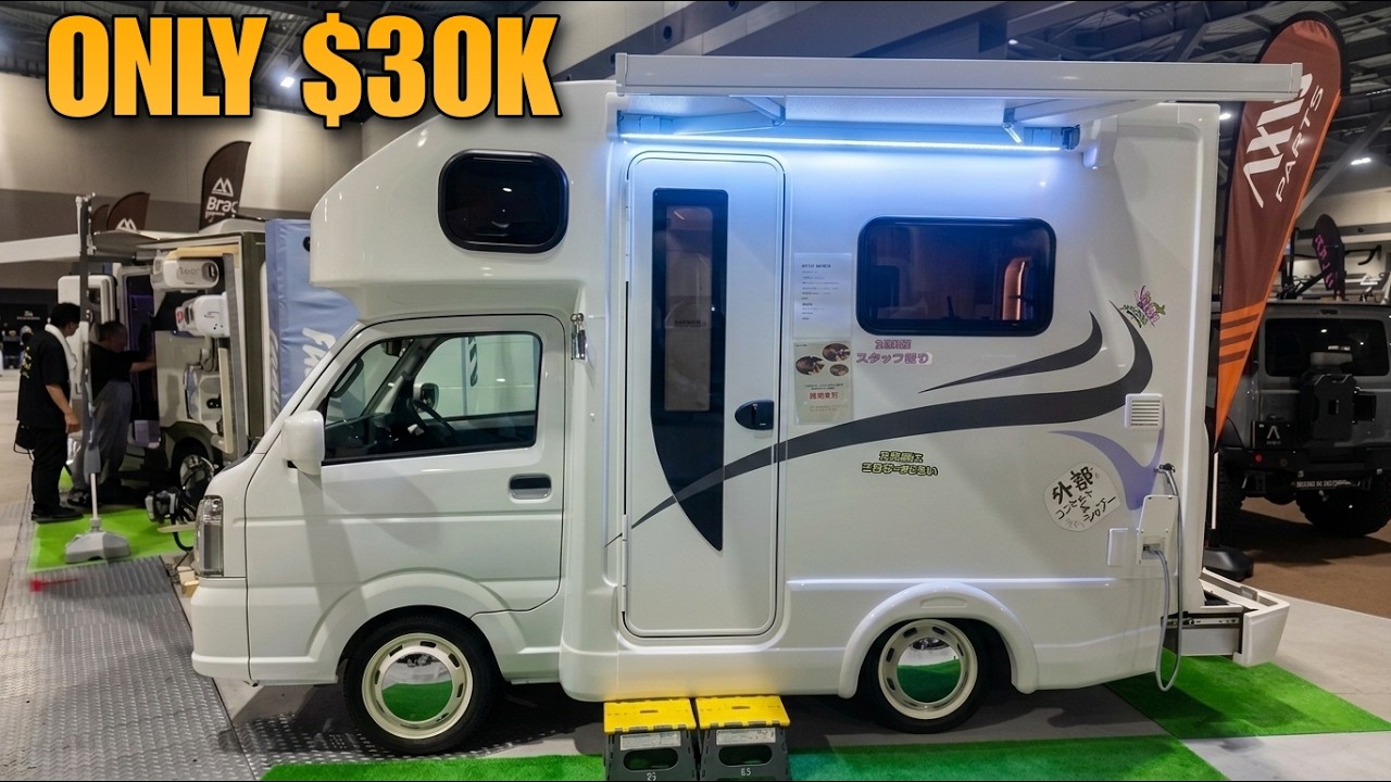 $30K Japanese Kei Camper – 4 Beds, Solar & AC in One Tiny Motorhome