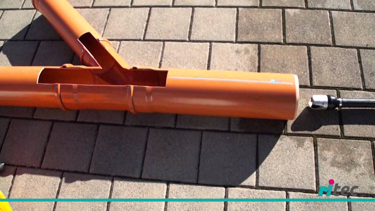 RiFlexioS HD ...mit Wasserdruck / water jetting camera  ....   www.ritec-tv.de