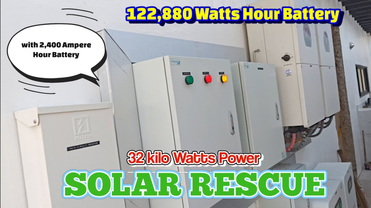 Rescue Solar Setup 32kw Gawa Ni Engineer? #share #solarpowerinverter #deyeinverter #lifepo4 #rescue