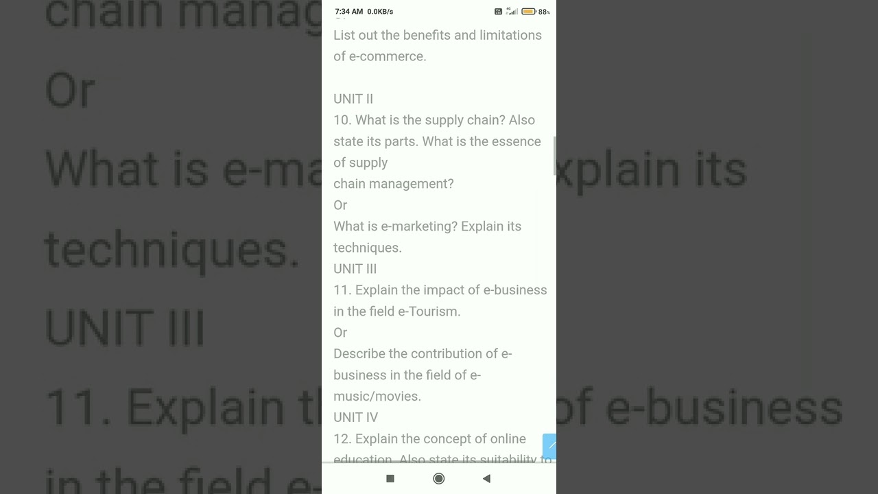 #BCOS184 #E-Commerce  #BCOMG #IGNOU #questionpaper #sampleQuestionPaper December2021Exams