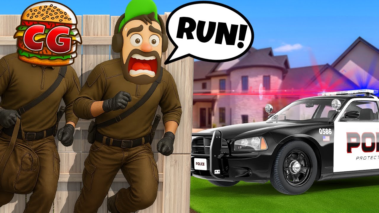 Robbing Rich Houses Ends in a Police Showdown! (Crime Simulator)