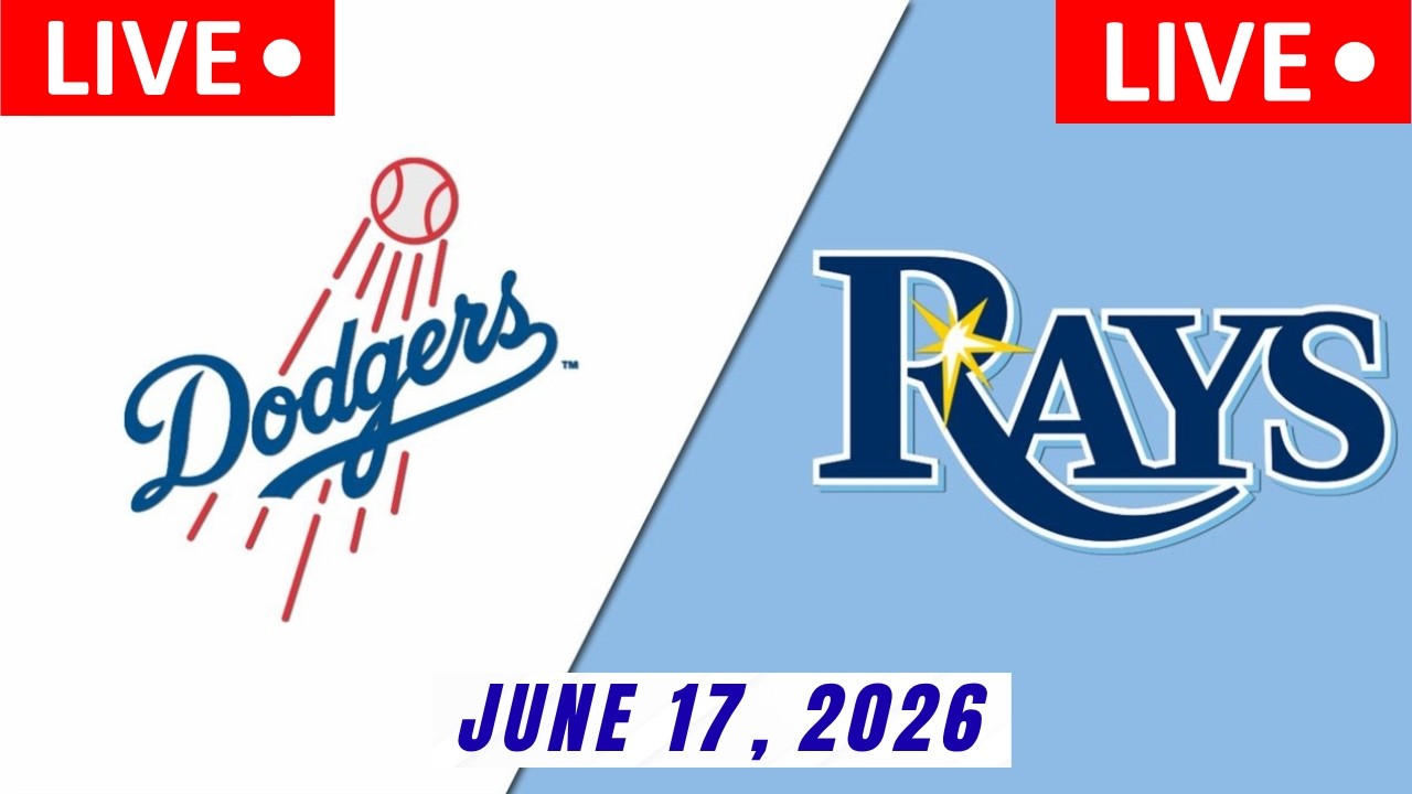 MLB В ПРЯМОМ ЭФИРЕ: Dodgers против Rays | 17 июня 2026 г. | Лос-Анджелес Доджерс против Тампа-Бэй...