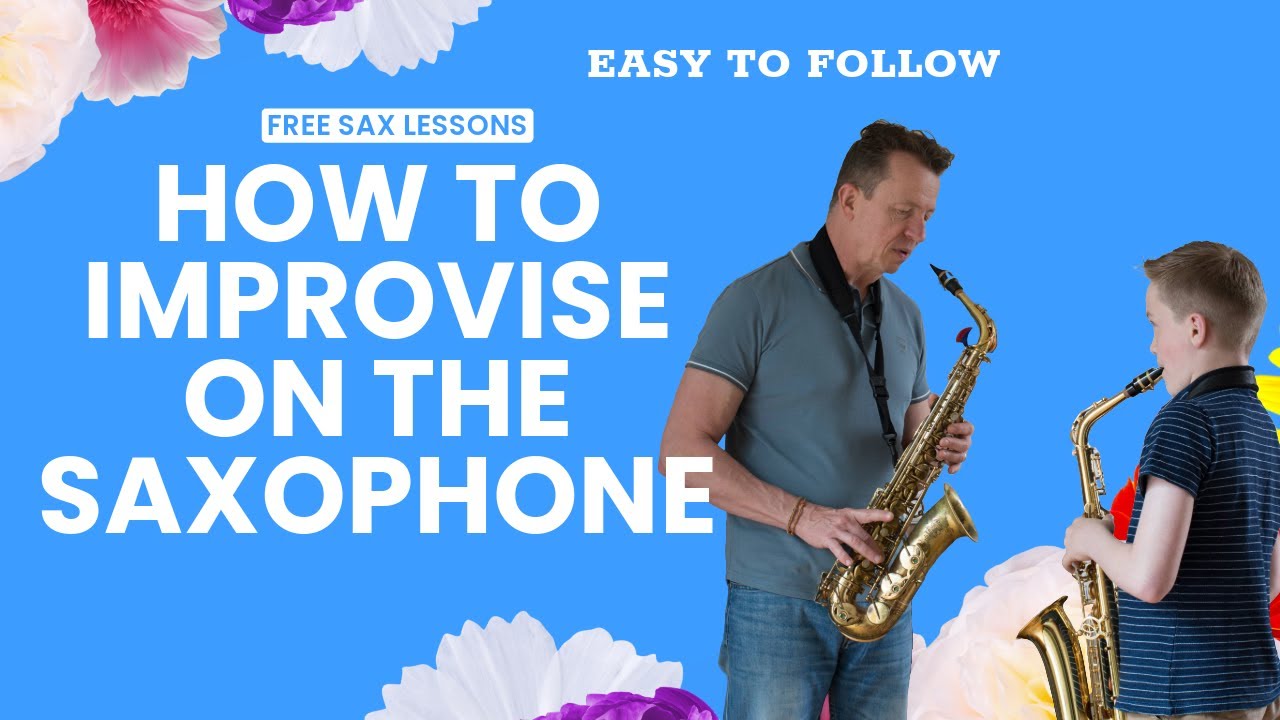 How to Improvise on the Saxophone 🎷 Easy Method + Backing Track