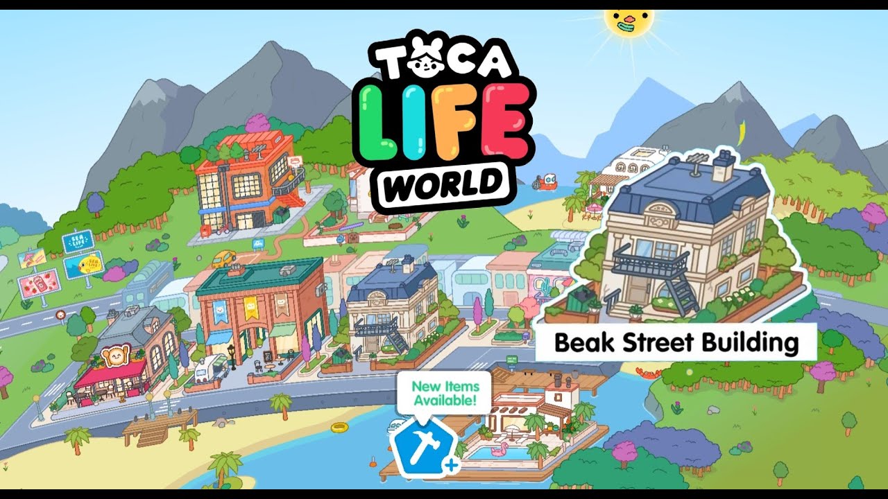 Decorating BEAK STREET Building Full House Ideas | Toca Boca World
