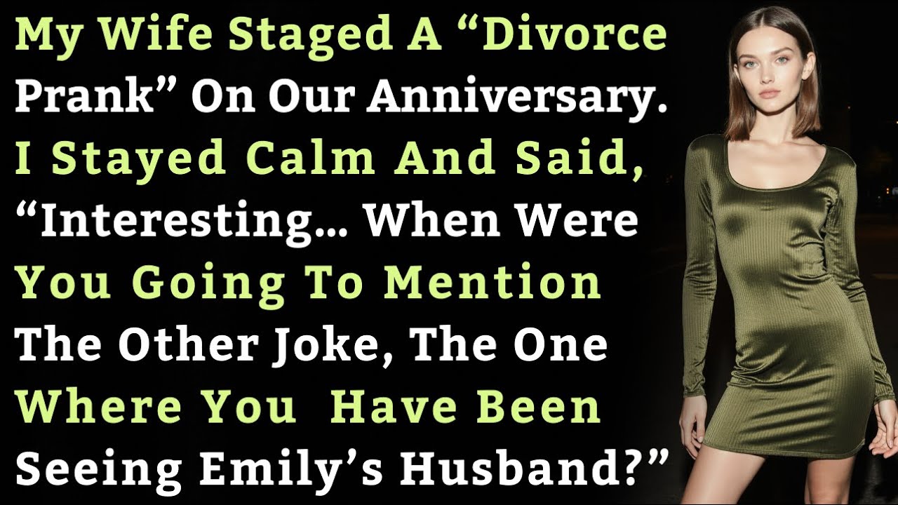 My Wife Staged A “Divorce Prank” On Our Anniversary. I Stayed Calm And Said, “Interesting… When…