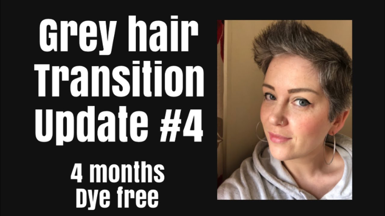 Grey hair update! #4! 4 months dye free!