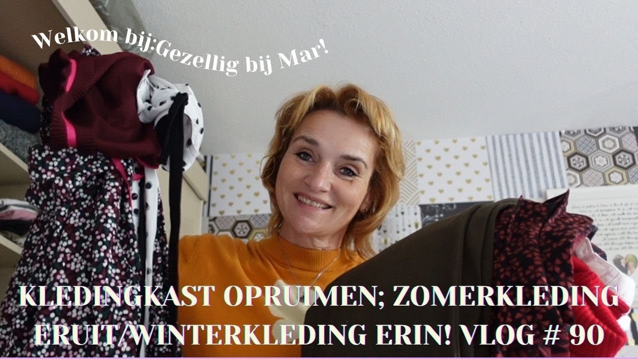 KLEDINGKAST OPRUIMEN; ZOMERKLEDING ERUIT/WINTERKLEDING ERIN! VLOG # 90