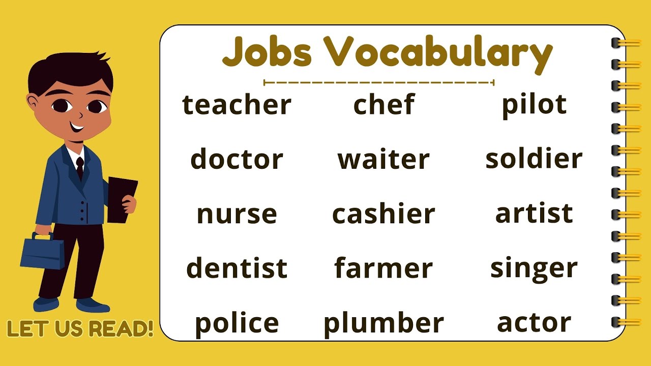JOBS AND PROFESSIONS VOCABULARY I Read along with me I with Teacher Jake