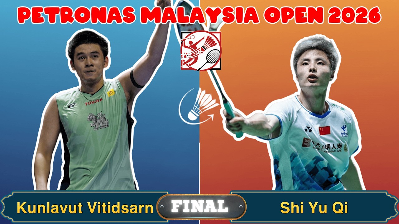 Malaysia Open 2026 Final: Shi Yu Qi vs Kunlavut Vitidsarn！杀球风暴，谁掌控？ | Highlights