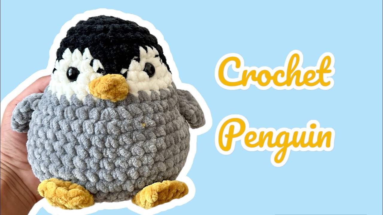 Crochet Penguin/ easy Amigurumi penguin tutorial/ beginner friendly.
