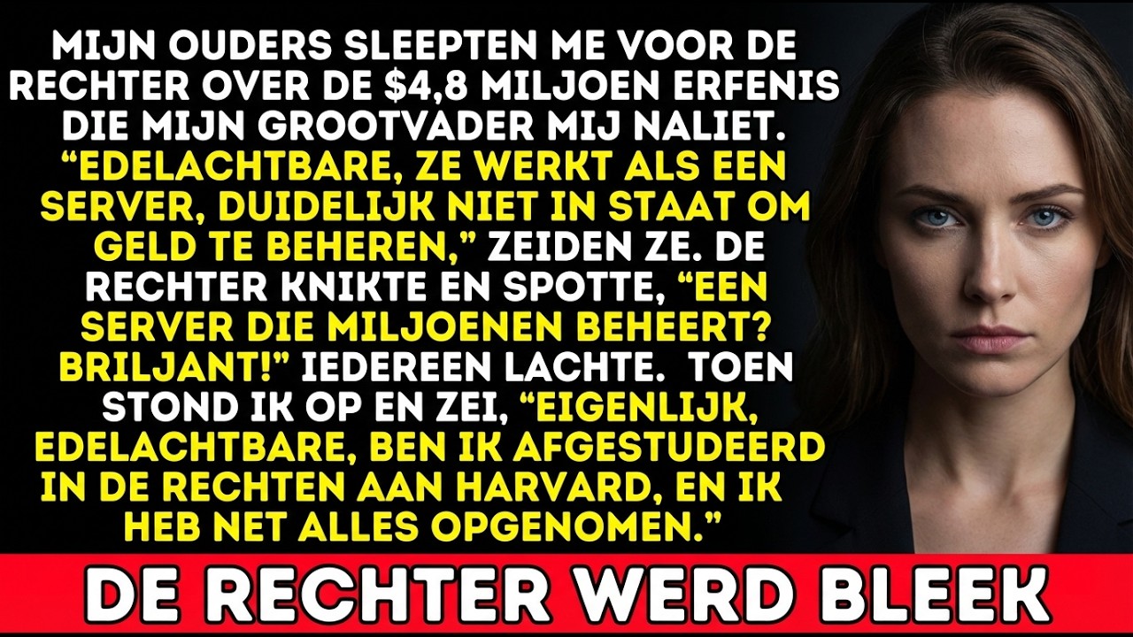De rechter lachte om mijn “serveersterbrein” — tot ik zei dat ik Harvard-advocaat ben.