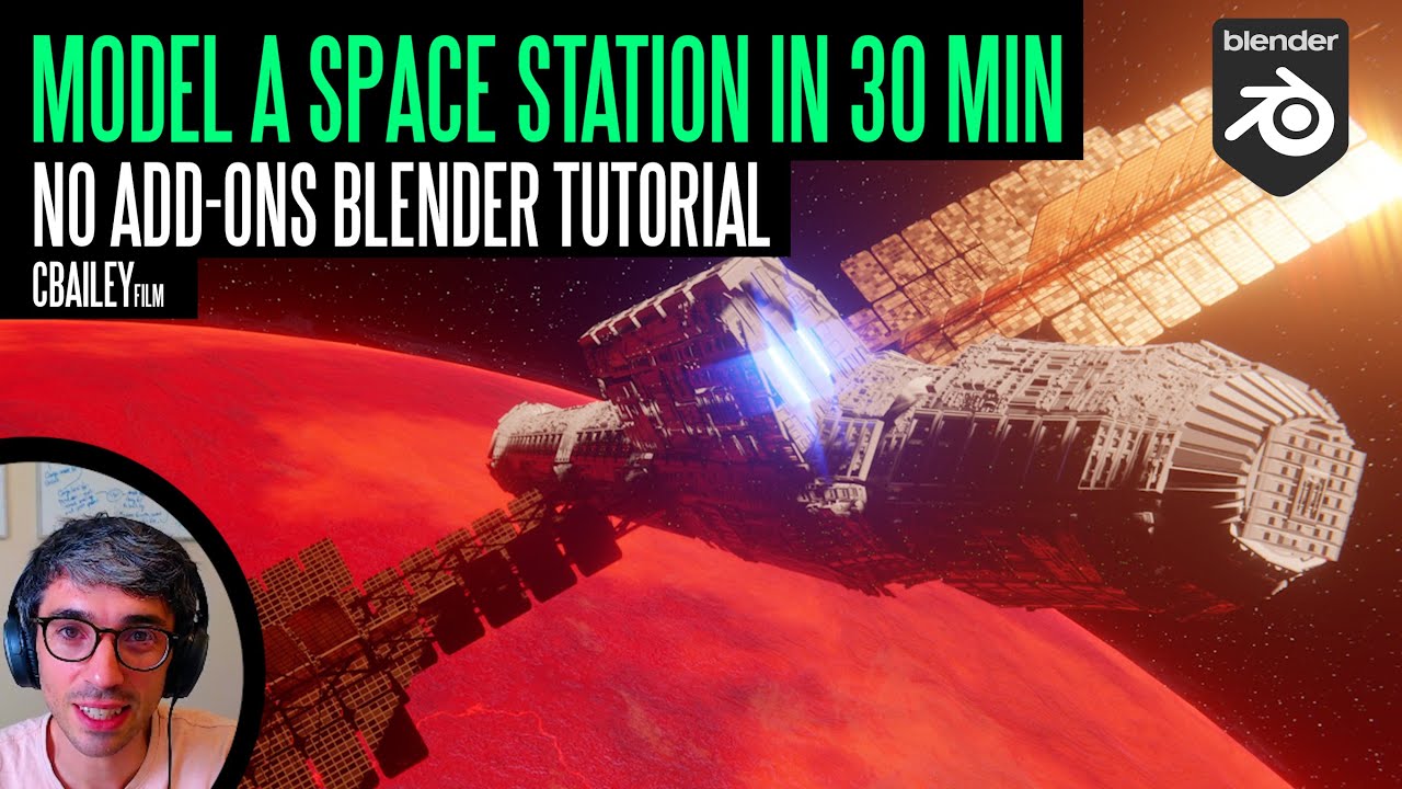 Создайте космическую станцию ​​с помощью Blender за 30 минут — никаких дополнений не требуется!