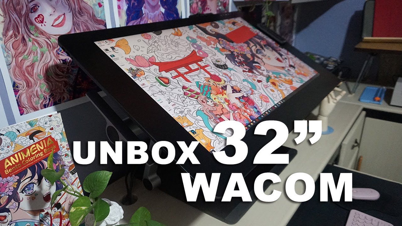 Wacom Cintiq Pro 32 Unboxing and Review ✿ ENA Art Vlog ✿