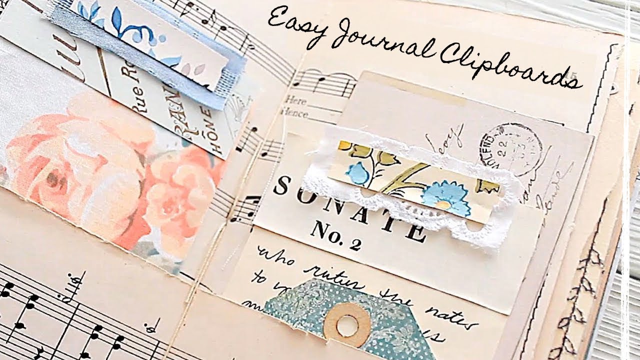 Easy Journal Clipboards Using Paper And Fabric