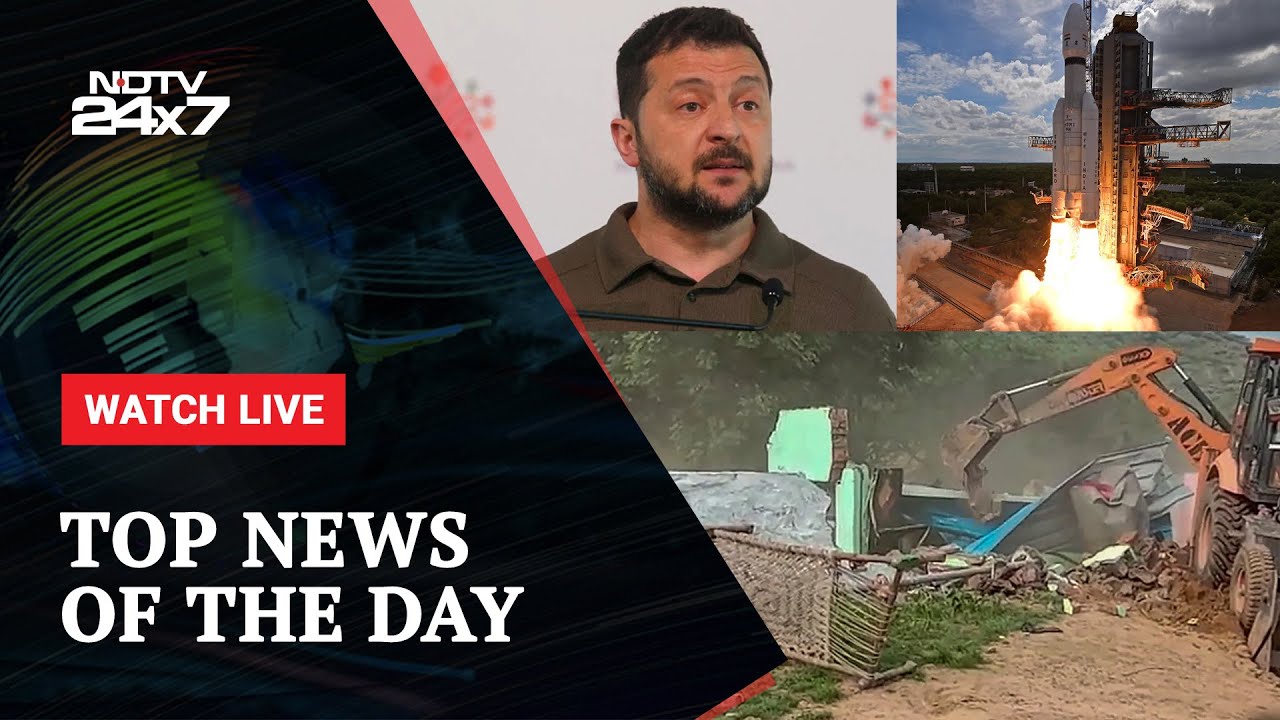 Haryana Nuh Violence News | Chandrayaan 3 | MK Stalin | Volodymyr Zelensky | NDTV 24x7 Live TV