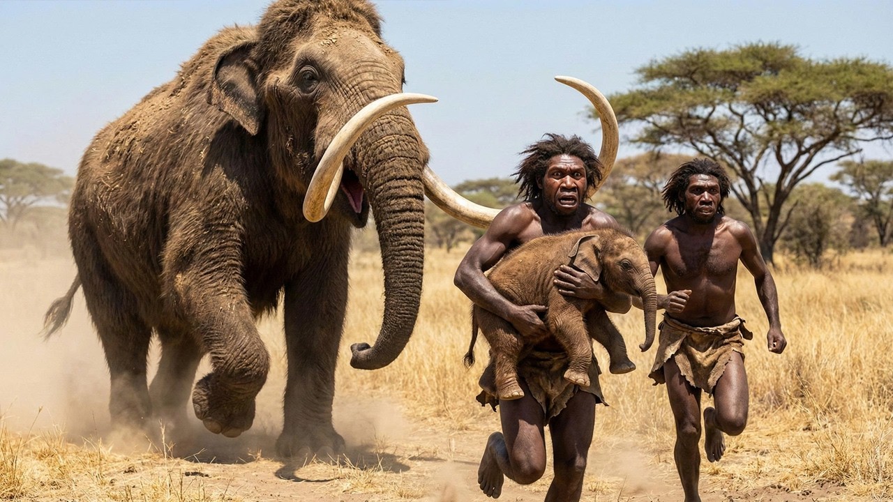 Life 2.3M Years Ago: Homo Habilis vs Mother Mammoth Ancestors – The Deadliest Encounter