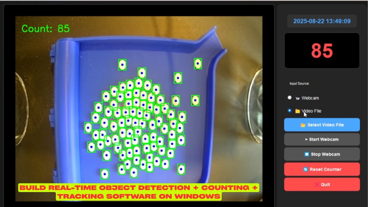 Build Real-Time Object Detection + Counting + Tracking Software On Windows