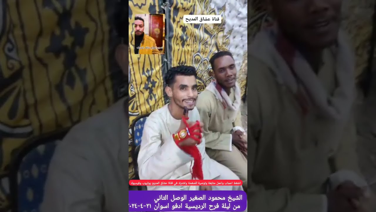 الشيخ محمود الصغير الوصل التاني من ليلة فرح الرديسية ادفو اسوان ٢١-٤-٢٠٢٤