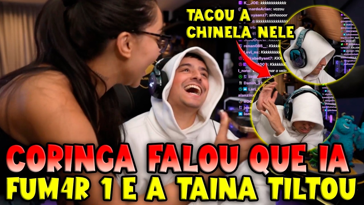 CORINGA FALOU QUE IA FUM4R 1 E A TAÍNA TILTOU E TACOU A CHINELA NELE 🤣🤣- KOGA GTA RP CLIPS