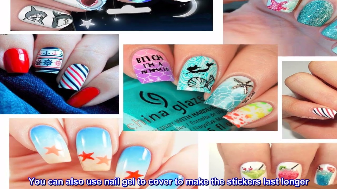 Great product -  TailaiMei Summer Beach Nail Decals Stickers, 1500+ Pcs Self-Adhesive Tips DIY Nail
