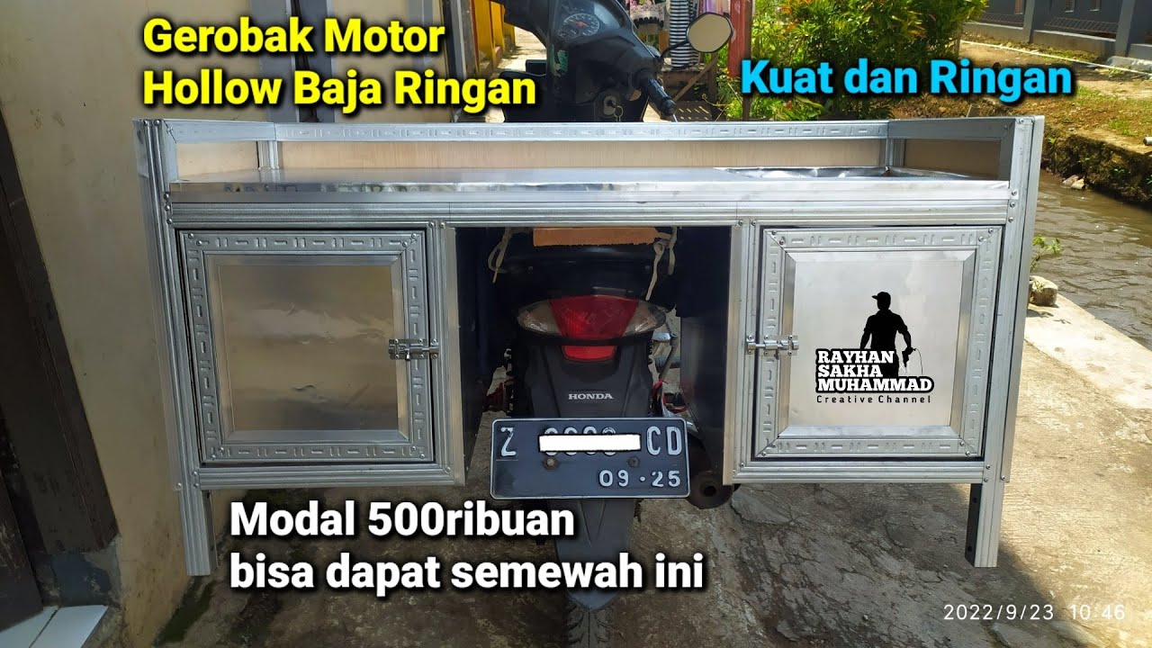 Cara membuat gerobak motor dari hollow baja ringan