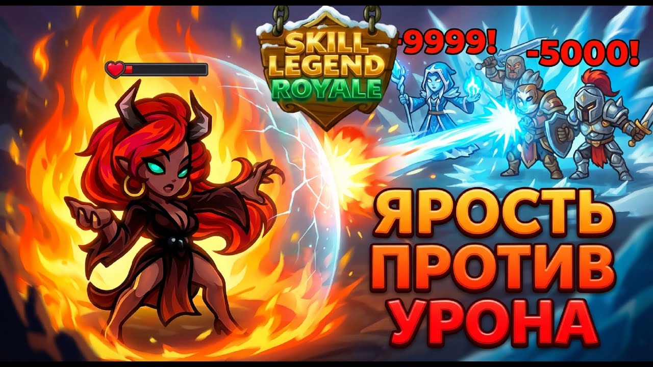 ЯРОСТЬ против УРОНА — Пиромант — Skill Legends Royale