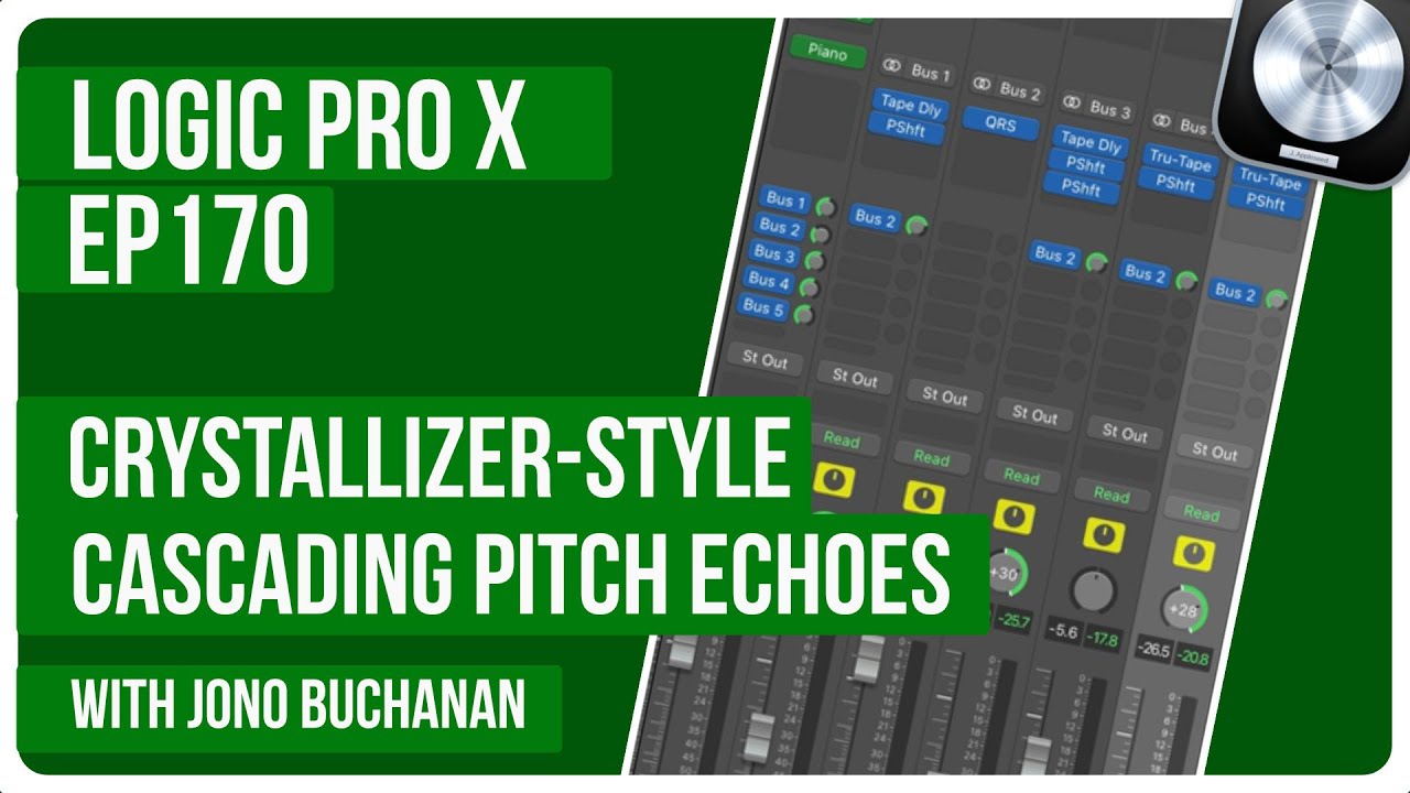 Logic Pro: How to Create Crystallizer-style Cascading Pitch Echoes