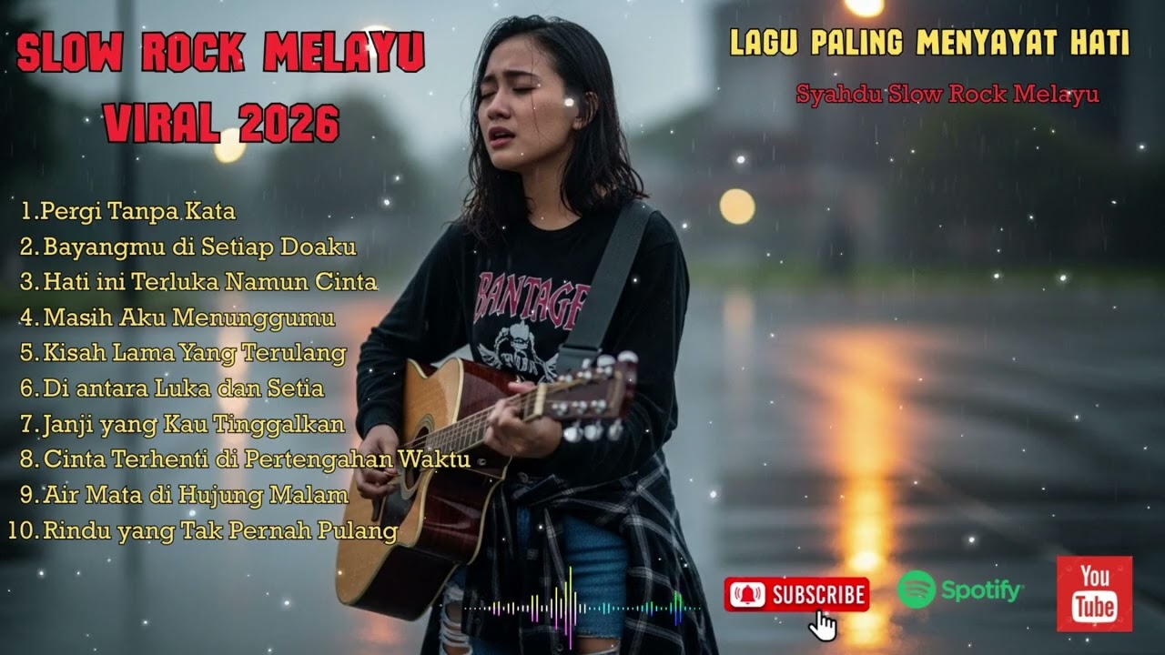 LAGU SLOW ROCK MELAYU TERBARU 2026 - LAGU PALING MENYAYAT HATI