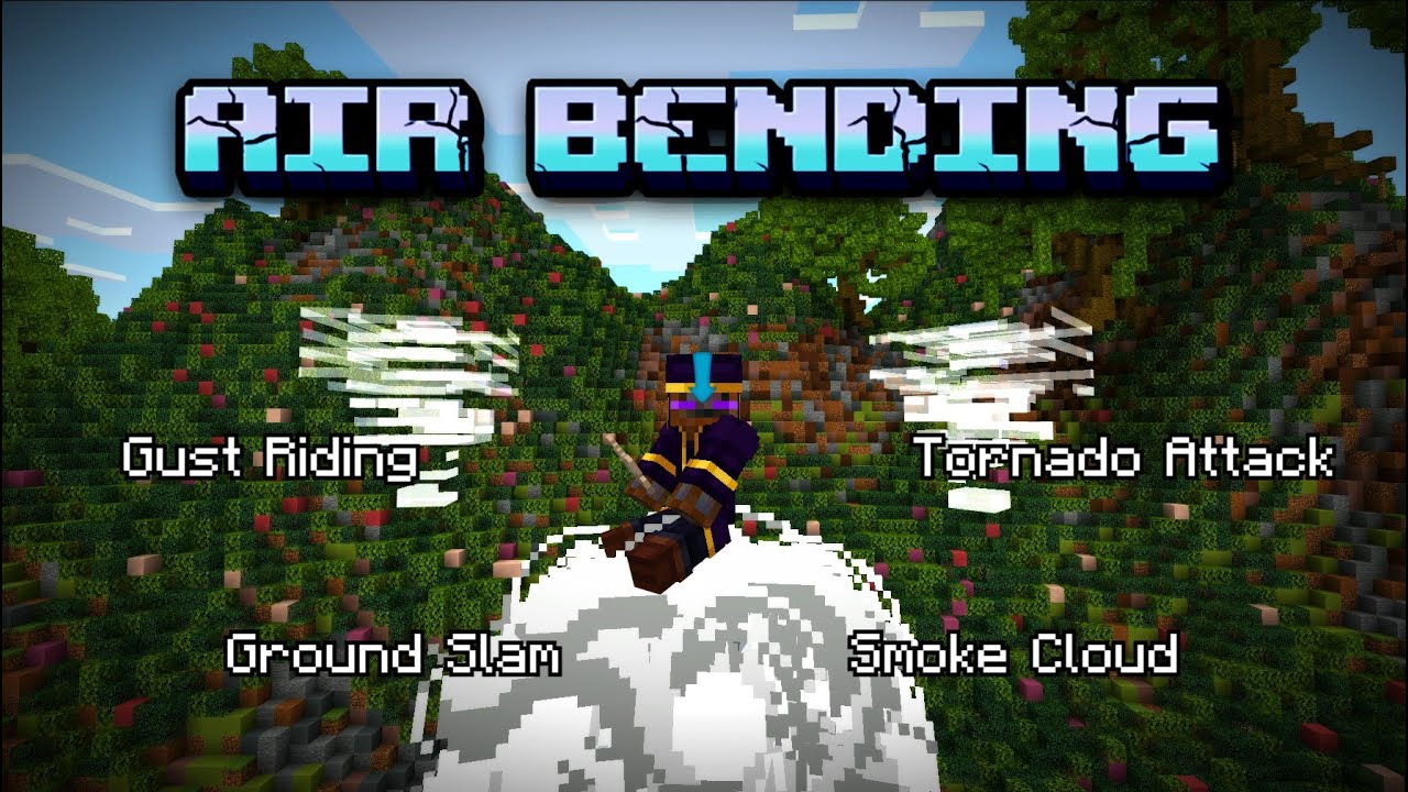 Become an Air Bender in Minecraft! (Bedrock Command Tutorial)