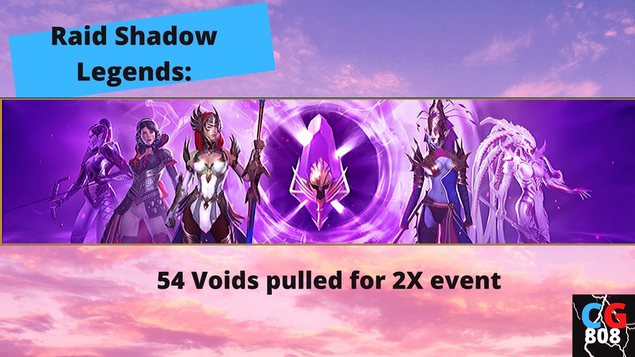 Raid Shadow Legends 54 Void pulls for 2X event