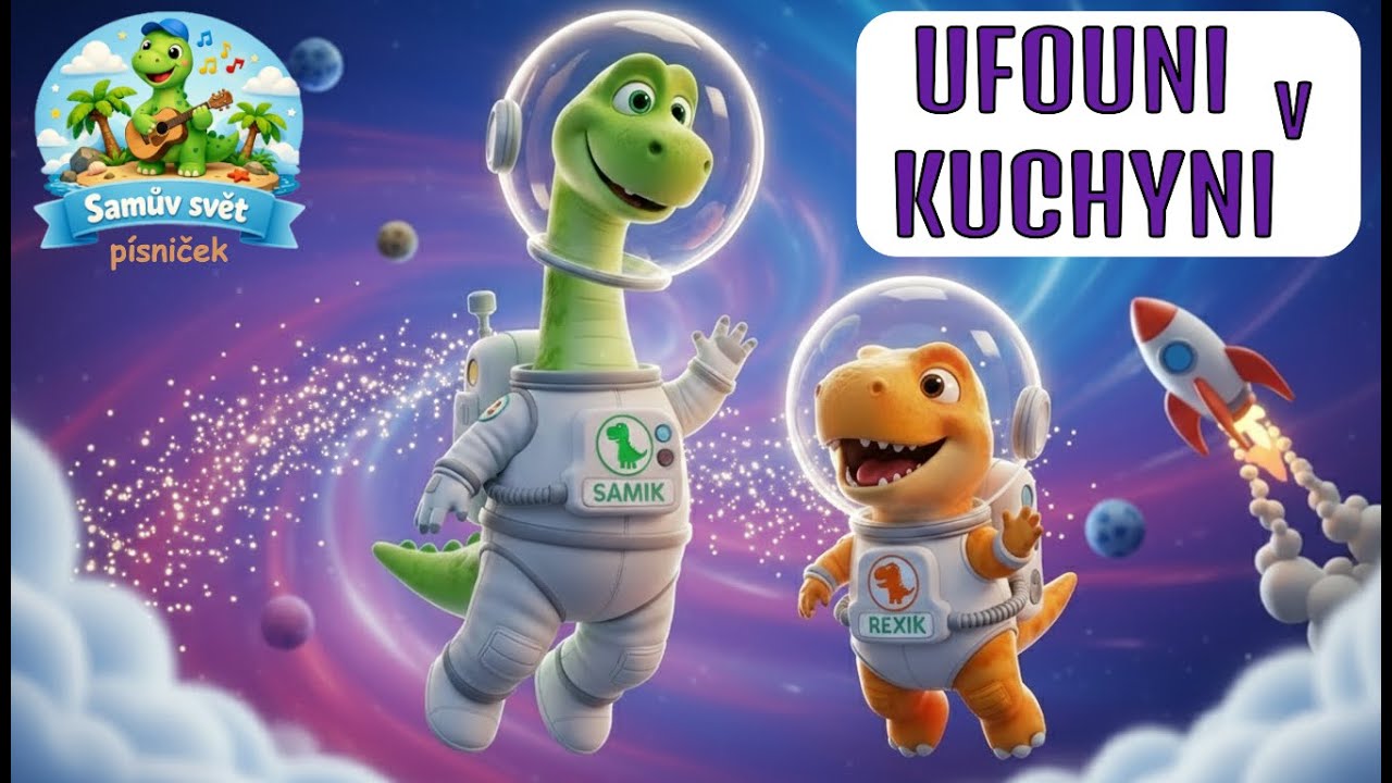 UFOUNI V KUCHYNI - Dinosauři ve vesmíru | Písničky pro děti | Samův svět písniček